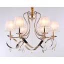 Люстра на штанге AMBRELLA LIGHT TR4546 Traditional 6 ламп 18 м² цвет белый