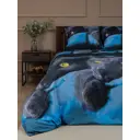Комплект постельного белья Amore Mio 92929, двуспальный, микрофибра, синий