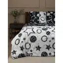 Комплект постельного белья Amore Mio 93801, полутораспальный, микрофибра, черный