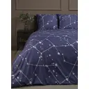 Комплект постельного белья Amore Mio 93864, полутораспальный, микрофибра, синий