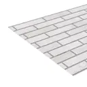 Стеновая панель ПВХ Кирпич жемчужный 3000x600x0.6 мм 1.8 м²