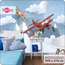 Фотообои флизелиновые Bartonwall 500x270 см Горы Самолеты