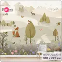 Фотообои флизелиновые Barton Wall 300x270 см Сказочный лес K290