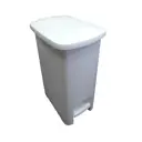 Мусорный контейнер 25 л Telkar Slim пластик цвет белый