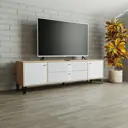 Тумба под телевизор Тэкс Парус 180.2x53x40 см ЛДСП цвет белый
