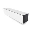 Тумба под телевизор Metaldesign MD 661 150x30x30 см ЛДСП цвет черный/белый