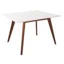Стол прямоугольный R-Home Лунд 86x75x86 см МДФ цвет белый/орех