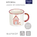 Чашка 360 мл Nouvelle 1620139-1 фарфор цвет белый,красный