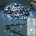 40 m electric LED string lights, cool white light, 8 modes, 2000 LEDs