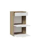 Тумба для обуви Трия 55x95x43 см 1 полка ЛДСП цвет белый матовый