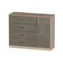 Комод Furnistyle 10689 5 ящиков 115x40x90 см ЛДСП цвет разноцветный