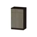 Тумба Furnistyle Лайф 10878 55x90x40 см ЛДСП цвет венге/латте