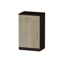 Тумба Furnistyle Лайф 10879 55x90x40 см ЛДСП цвет венге/макиато