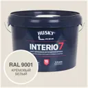 Краска для стен и потолков моющаяся Husky Interio 7 матовая цвет кремовый белый RAL 9001 2.5 л