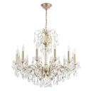 Люстра подвесная Crystal lux 2510.312 12 ламп 24 м² цвет золото