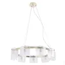 Люстра подвесная светодиодная Crystal lux 1650/309 18 м² нейтральный белый свет цвет жёлтый/золотой