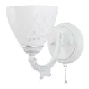 Настенный светильник Arte perfetto luce Тип в 3334.8494.1w.wt.sl цвет белый