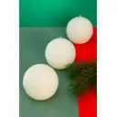 Набор свечей Crystal Trees "Кружево" цвет слоновая кость d80 3 шт