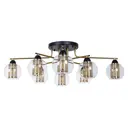 Люстра потолочная Arte lamp A7045pl-8bk 8 ламп 16 м² цвет черный