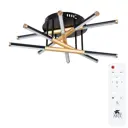 Люстра потолочная светодиодная Arte lamp A2199PL-5BK с пультом управления 9 м² регулируемый белый свет цвет черный