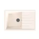Врезная мойка Mixline 551110 75x49.50x19 см искусственный камень цвет белый