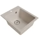 Врезная мойка Mixline Ml-gm14 50x42x19 см искусственный камень цвет белый