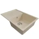 Врезная мойка Mixline Ml-gm19 49x75x20 см искусственный камень цвет бежевый