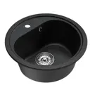 Врезная мойка Mixline ML-GM10 (308) NEW 44x44x18 см искусственный камень цвет черный