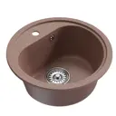 Врезная мойка Mixline ML-GM10 (307) NEW 44x44x18 см искусственный камень цвет терракот