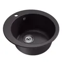 Врезная мойка Mixline ML-GM13 (345) NEW 49x49x20 см искусственный камень цвет шоколад