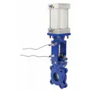 Задвижка шиберная межфланцевая Dn.ru Ду300 Ру6 12" рычаг черный чугун D040-03039