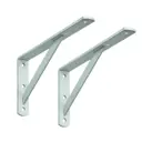 Кронштейн с усилителем Aldeghi Luigi S.p.A. 245x100x20x4 мм цвет белый 100 кг 2 шт.