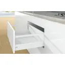 Комплект фурнитуры ящика с релингом Hettich ArciTech полного выдвижения с доводчиком Silent System 500x218 мм белый