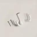 Крючок для одежды 2 шт Трибатрон 80x60x30 см цвет белый комплект 4 шт