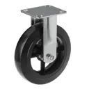 Большегрузное колесо А5 FCD 80 неповоротное без тормоза с площадкой Ø200 мм 280 кг резина