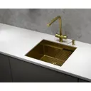 Накладная мойка Granula KS-5045U 44.5x50x23.5 см нержавеющая сталь цвет золото