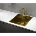 Накладная мойка Granula KS-5051 510x50x23.5 см нержавеющая сталь цвет золото