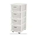 Комод Keeplex Kl379622048 4 ящика 37x30x69 см пластик цвет белый