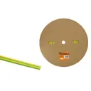 Термоусадочная трубка Tdm Electric ТУТнг 8/4 100 м/ролл цвет желто-зеленый