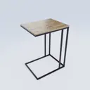 Журнальный столик прямоугольный Fabrikka 50x40x68см коричневый