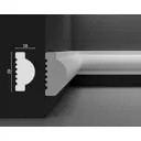Декоративный настенный молдинг Decostar PolyStyle SG-20/10 полистирол (XPS) белый 2000x20x10 мм
