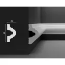 Декоративный настенный молдинг Decostar PolyStyle SG-40/20 полистирол (XPS) белый 2000x40x20 мм