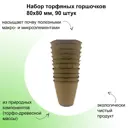 Набор торфяных горшочков Лето 80x80 мм 90 шт