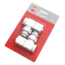 Набор вентилей для радиатора Royal Thermo Cube 1/2" угловой цвет белый