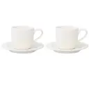 Набор чайных пар 2 шт 125 мл Liberty Jones Soft Ripples фарфор цвет белый