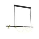 Светильник подвесной светодиодный Moderli Zhongshan Davis Lighting V10685-PL 15 м² нейтральный белый свет цвет черный
