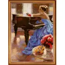 Картина в раме Русская коллекция "Мелодии утра" 68x48 см