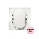 Выключатель встраиваемый Aling-conel Eon E605U.0 Н3 1 клавиша цвет белый набор 3 шт.