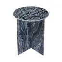 Журнальный столик круглый Гласар 51x51x56 см черный