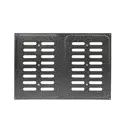 Решетка вентиляционная Трибатрон 240x340 мм сталь с покрытием цвет серебряный антик